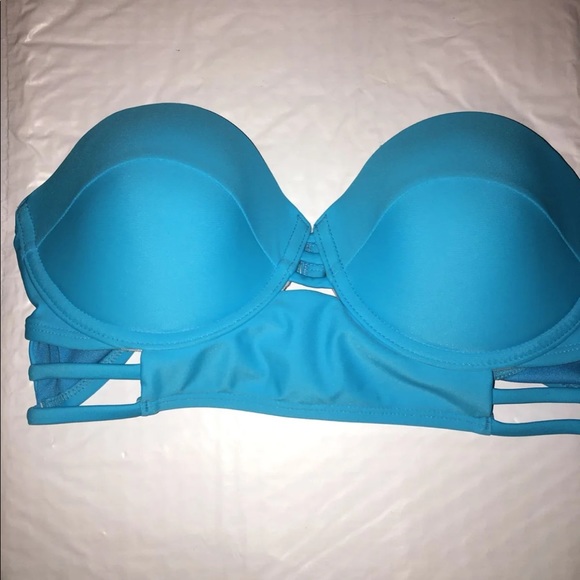 🌹🌹NWT  Medium Swimsuit Top Gorgeous Blue - Picture 2 of 4